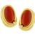 Coral Diamond Gold Earrings | Israel Rose