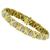 Vintage 2.25ct Round Cut Diamond 14k Yellow  Gold Bracelet 