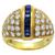 diamond sapphire 14k yellow gold ring 3