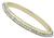 2.20ct diamond gold bangle front view photo