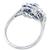 sapphire diamond 18k white gold ring 4