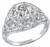 GIA certified 2.26ct diamond engagement ring photo 1
