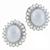 14k white gold diamond and white south sea pearl  earrings 1