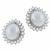 14k white gold diamond and white south sea pearl  earrings 2