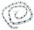 25.00ct Sapphire 22.40ct Diamond Tennis Necklace Photo 4