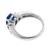 sapphire diamond  platinum engagement ring 4