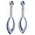  sapphire diamond of 18k white gold earrings 3