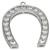 2.85ct diamond horse shoe pendant photo 1