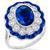 Estate 3.01ct Sapphire Diamond Gold Ring