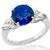 3.65ct Sapphire 0.80ct Diamond Engagement Ring 