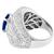 Sapphire  Diamond 18k White Gold Ring