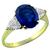 sapphire diamond 18k yellow engagement ring 1