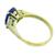 sapphire diamond 18k yellow engagement ring 4