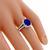 sapphire diamond 18k white gold engagement ring 2
