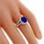 sapphire diamond 18k white gold engagement ring 2