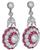 3.73ct diamond 2.50ct ruby earrings photo 2