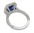 3.75ct ceylon sapphire 2.50ct diamond engagement ring photo 4