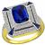 3.88ct Sapphire Diamond Ring