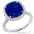 4.80ct Ceylon Sapphire 1.25ct Diamond Engagement Ring 