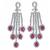 8k white gold ruby and diamond earrings 1