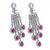 8k white gold ruby and diamond earrings 3