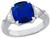 4.52ct Sapphire 0.88ct Diamond Engagement Ring Photo 1