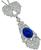 5.12ct Sapphire 1.31ct Diamond Pendant Photo 1