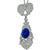 5.12ct Sapphire 1.31ct Diamond Pendant Photo 2