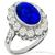 7.34ct Sapphire Diamond Gold Ring