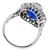 SapphireDiamond 18k White Gold Engagement Ring