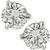 14k white gold push back diamond studs earrings 1