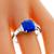 Estate 4.08ct Sapphire 0.80ct Diamond Platinum Ring | Israel Rose