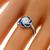 GIA 1.00ct Diamond Sapphire Gold Engagement Ring  | Israel Rose
