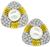 TRIO 5.00ct Diamond Pearl Gold Earrings | Israel Rose