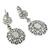 Sapphire Diamond 18k White Gold Drop Earrings 