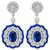 Estate  4.86ct Sapphire 2.56ct Diamond Gold Earrings | Israel Rose