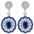 Estate  4.86ct Sapphire 2.56ct Diamond Gold Earrings | Israel Rose