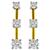 1.40ct Diamond 2 Tone Gold Line Earrings