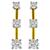 1.40ct Diamond 2 Tone Gold Line Earrings