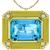 25.00ct Aquamarine 0.50ct Diamond Gold Pin/Pendant 