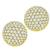 6.60ct Diamond Gold Button Earrings
