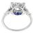  GIA 1.03ct Diamond Sapphire Gold Engagement Ring | Israel Rose