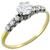 diamond 14k yellow and white gold engagement ring 1