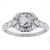 diamond 14k white gold engagement ring  1