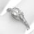 diamond 14k white gold engagement ring  2