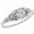 diamond 18k white gold engagement ring 2