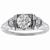 diamond 18k white gold engagement ring 3