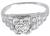antique 0.60ct diamond engagement ring photo 3