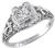 antique 0.60ct diamond engagement ring photo 1