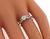 Art Deco Cushion Cut Light Fancy Yellow Diamond Platinum Engagement Ring